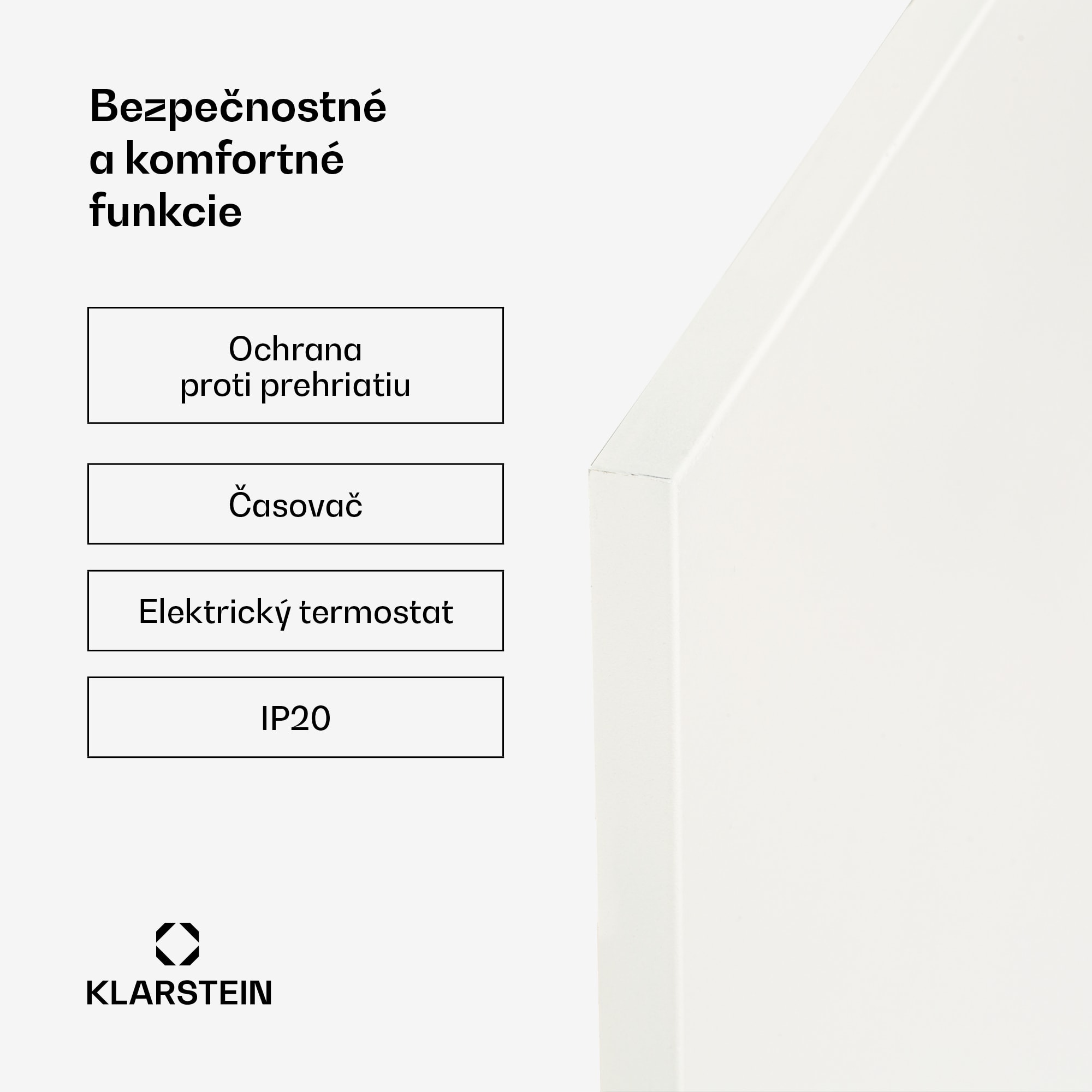 Klarstein Wonderwall Air Infinite, infračervený ohrievač, 120 x 60 cm, 720 W, na stenu, diaľkový ovládač, biely – Obrázok 2