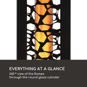 Blumfeldt Heat Hunter, terasový ohrievač na pelety, 12,2 kW, prenosný, ušľachtilá oceľ, čierny