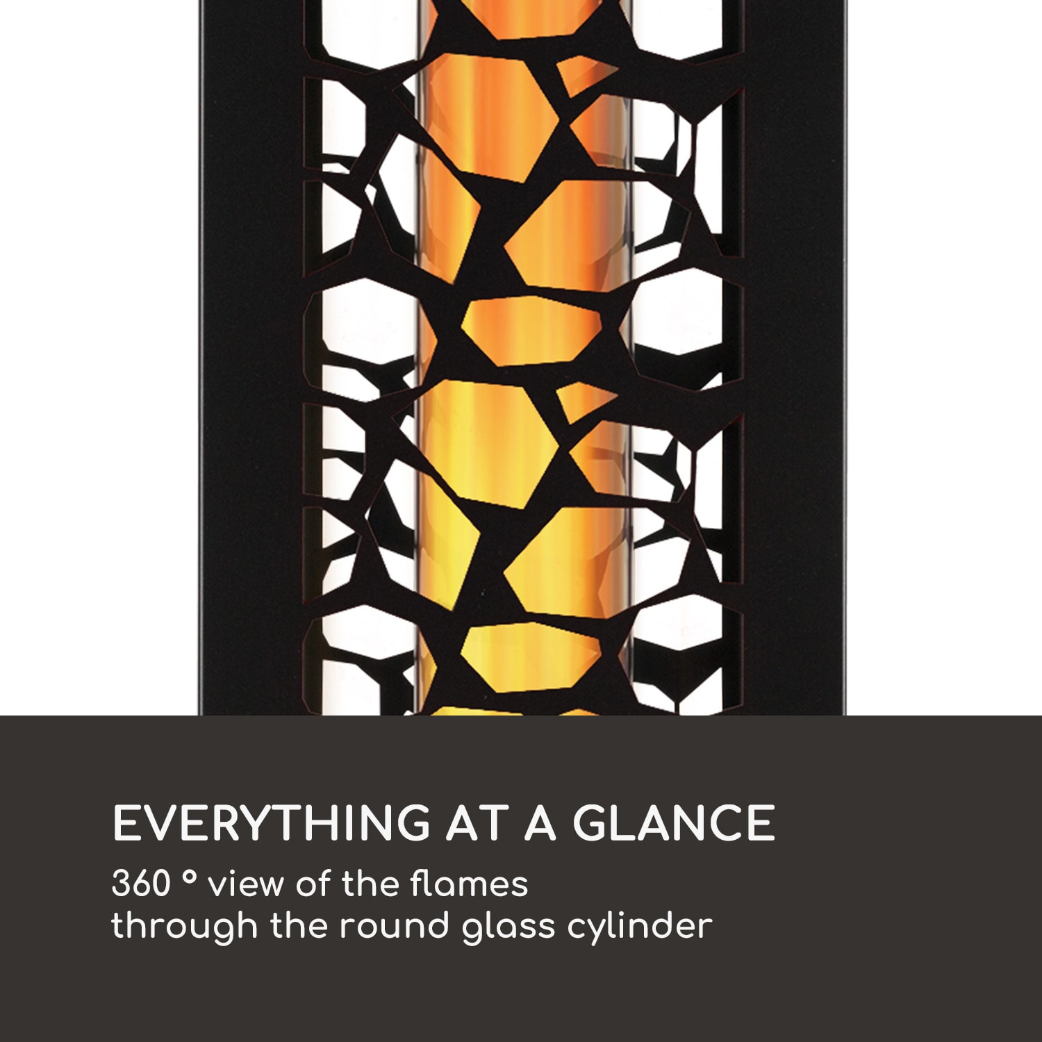 Blumfeldt Heat Hunter, terasový ohrievač na pelety, 12,2 kW, prenosný, ušľachtilá oceľ, čierny