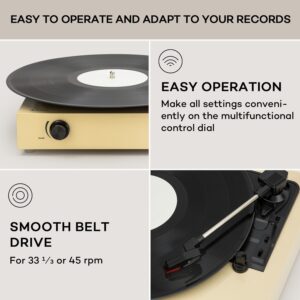 Auna The Player, gramofón, DIY, vrátane reproduktora, 33/45 otáčok za minútu