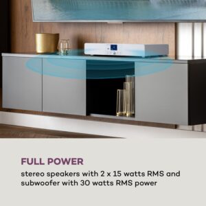 Auna Stealth Base Connect Soundbase, Bluetooth, internet/DAB+FM, USB, AUX