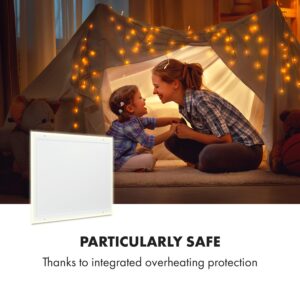 Klarstein Midnight Sun, infračervený stropný ohrievač, 70,5 x 70,5 cm, 350 W, biely