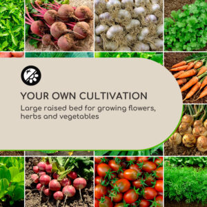 Blumfeldt Blum High Grow Straight, vyvýšený záhon, 100x60x100cm, 600l, oceľ