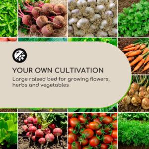 Blumfeldt Blum High Grow Straight, vyvýšený záhon, 100x60x100cm, 600l, oceľ