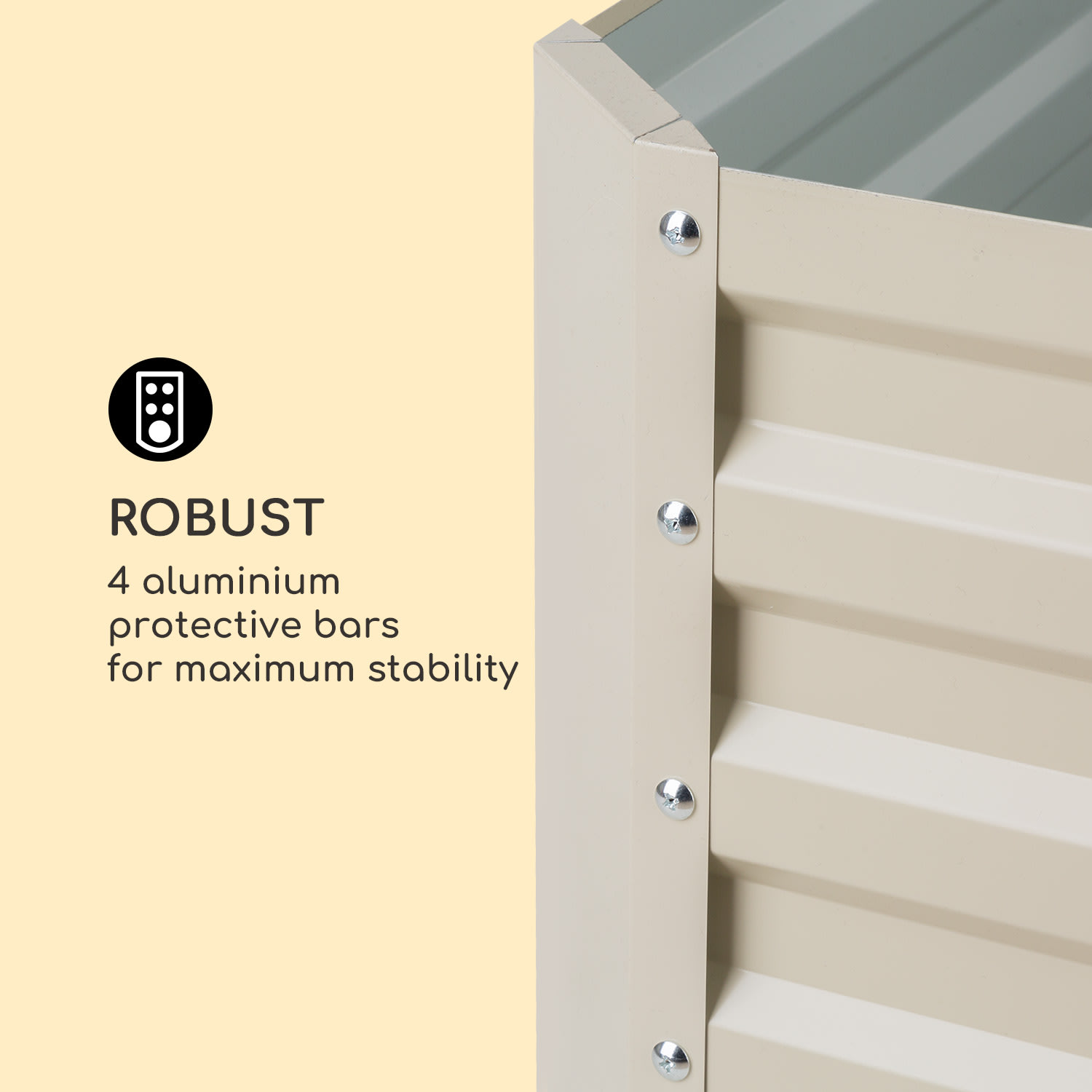 Blumfeldt Blum High Grow Straight, vyvýšený záhon, 120x60x60cm, 432l, oceľ – Obrázok 2