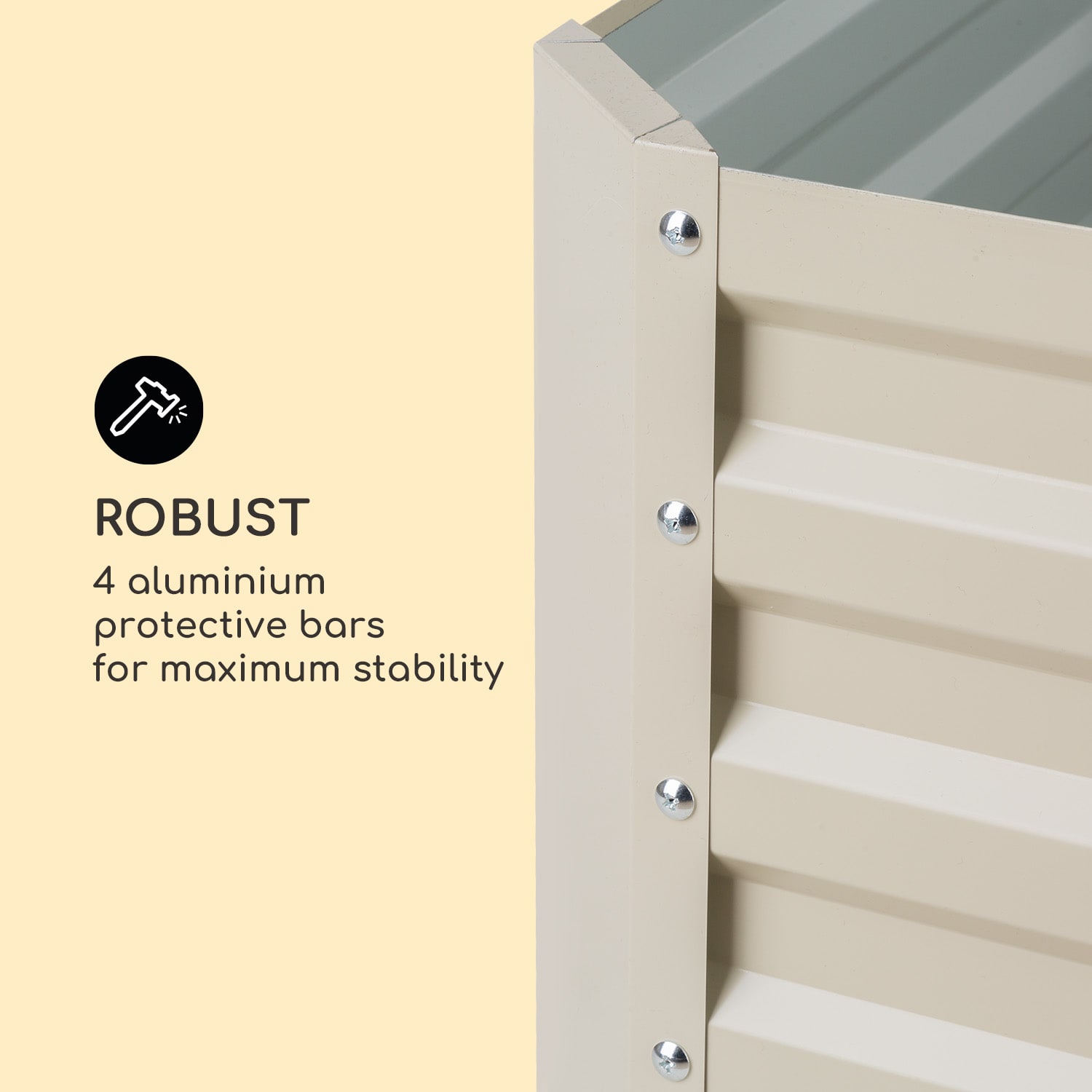 Blumfeldt High Grow Straight, vyvýšený záhon, 200 x 60 x 100 cm, 1200 l, oceľ – Obrázok 2