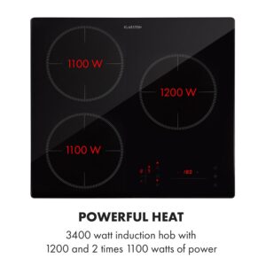 Klarstein TrinityCook, indukčná varná doska, 3400 W, dotykové ovládanie, sklo