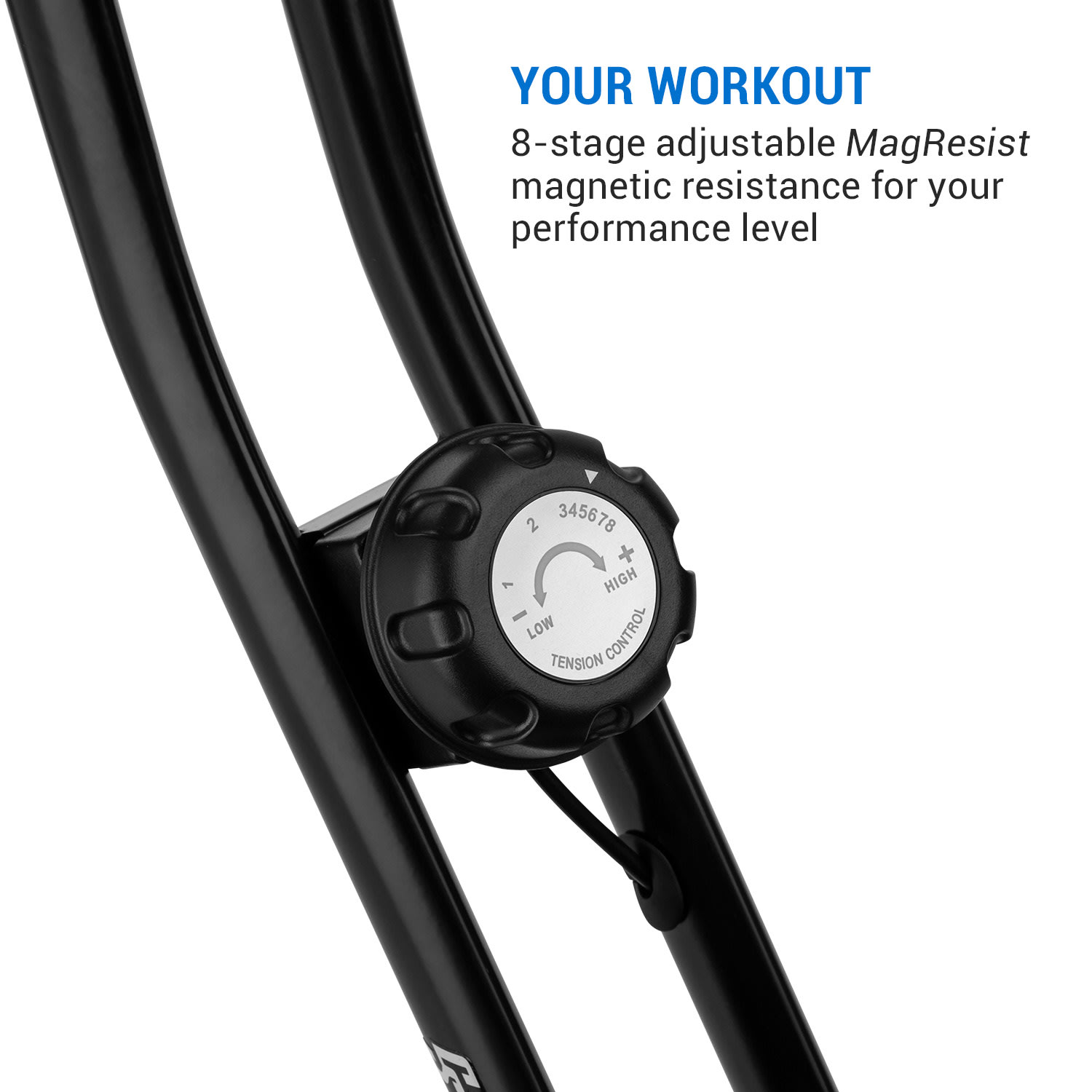 Capital Sports Azura Full Body Comfort, domáci rotoped, stacionárny bicykel, cyklotrenažér, handbike, záťažové koleso 7,5 kg, remeňový pohon – Obrázok 2