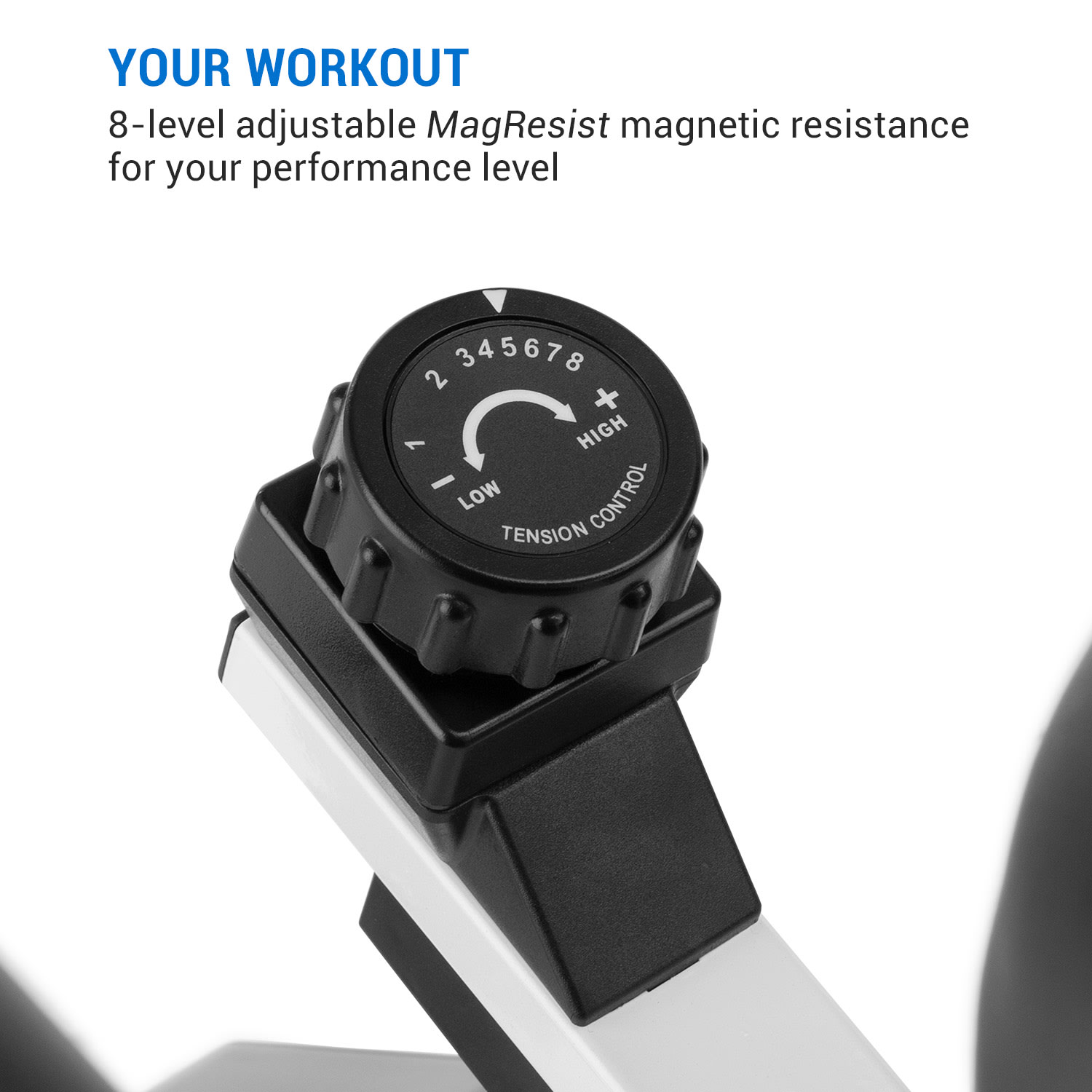 Capital Sports Azura Desk Bike, domáci rotoped, stacionárny bicykel, cyklotrenažér, záťažové koleso 7,5 kg, remeňový pohon – Obrázok 2