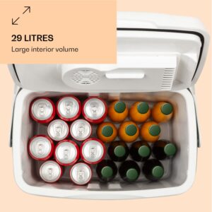 Klarstein BeerBelly 29, autochladnička, elektrický chladiaci box, funkcia chladenia a udržiavania tepla, USB port, režim ECO