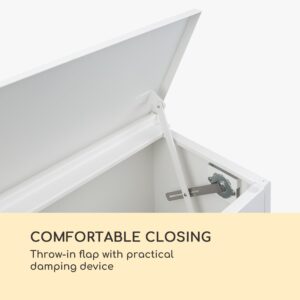 Blumfeldt London White, poštová schránka na balík, oceľ, ukotvenie do zeme, okrúhly zámok