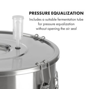 Klarstein Gärkeller Pro XL, fermentačný kotol, 60 l, výpustný ventil na kvasinky, nehrdzavejúca oceľ