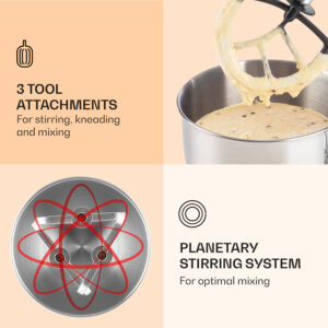 Klarstein Lucia Elegance, kuchynský robot, mixér, mlynček na mäso, 1800 W, bez BPA