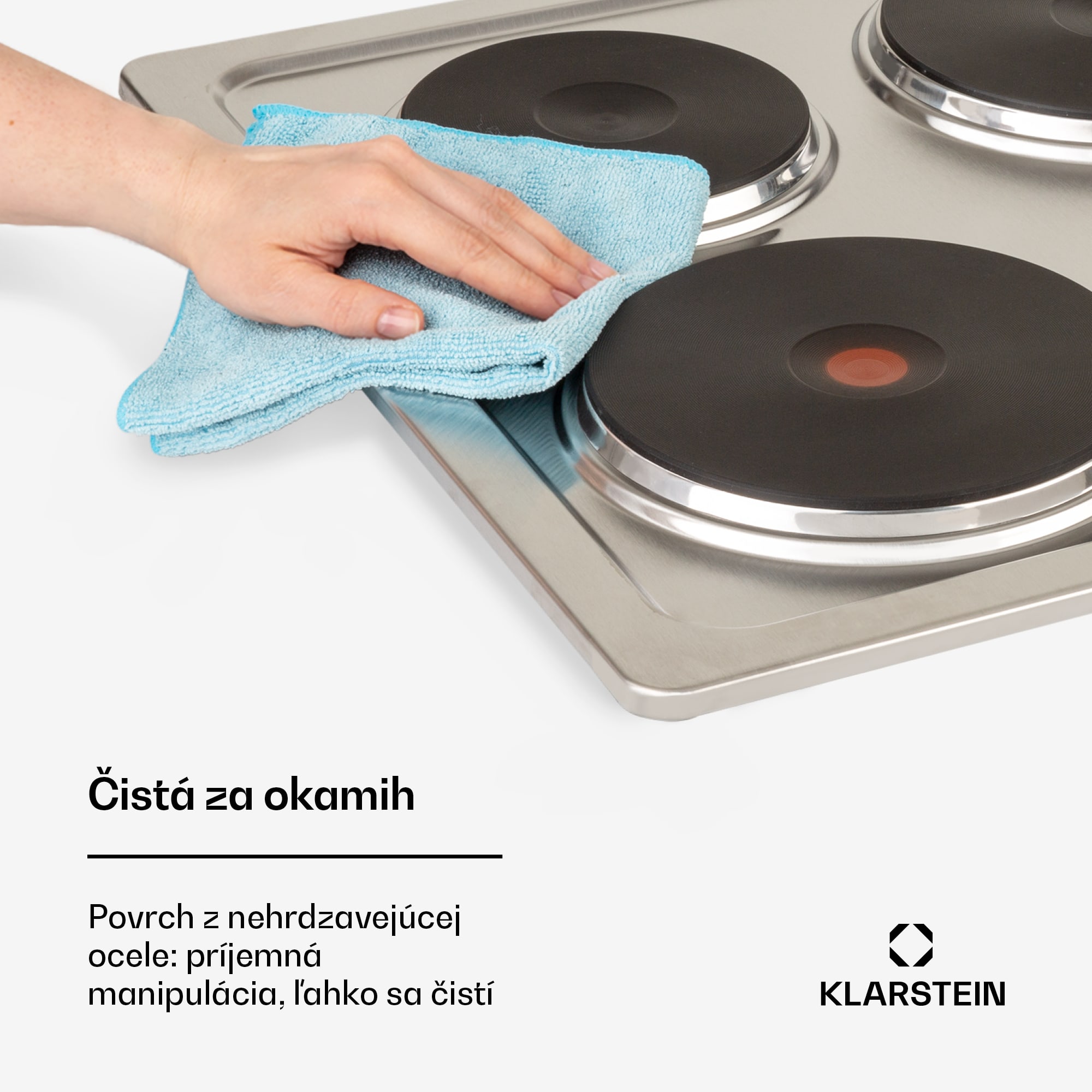Klarstein Appetito 4, elektrická varná doska, 5500 W, 4 platne, 6 stupňov výkonu, nehrdzavejúca oceľ – Obrázok 2
