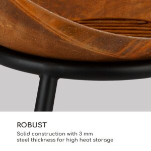 Blumfeldt Fireball Rust, ohnisko, Ø 60 cm, výklopný rošt, hrdzavý vzhľad