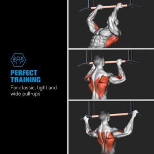 Capital Sports THE ALLROUNDER, hrazda na zhyby, 38 mm. oceľ s práškovou povrchovou úpravou, drevo