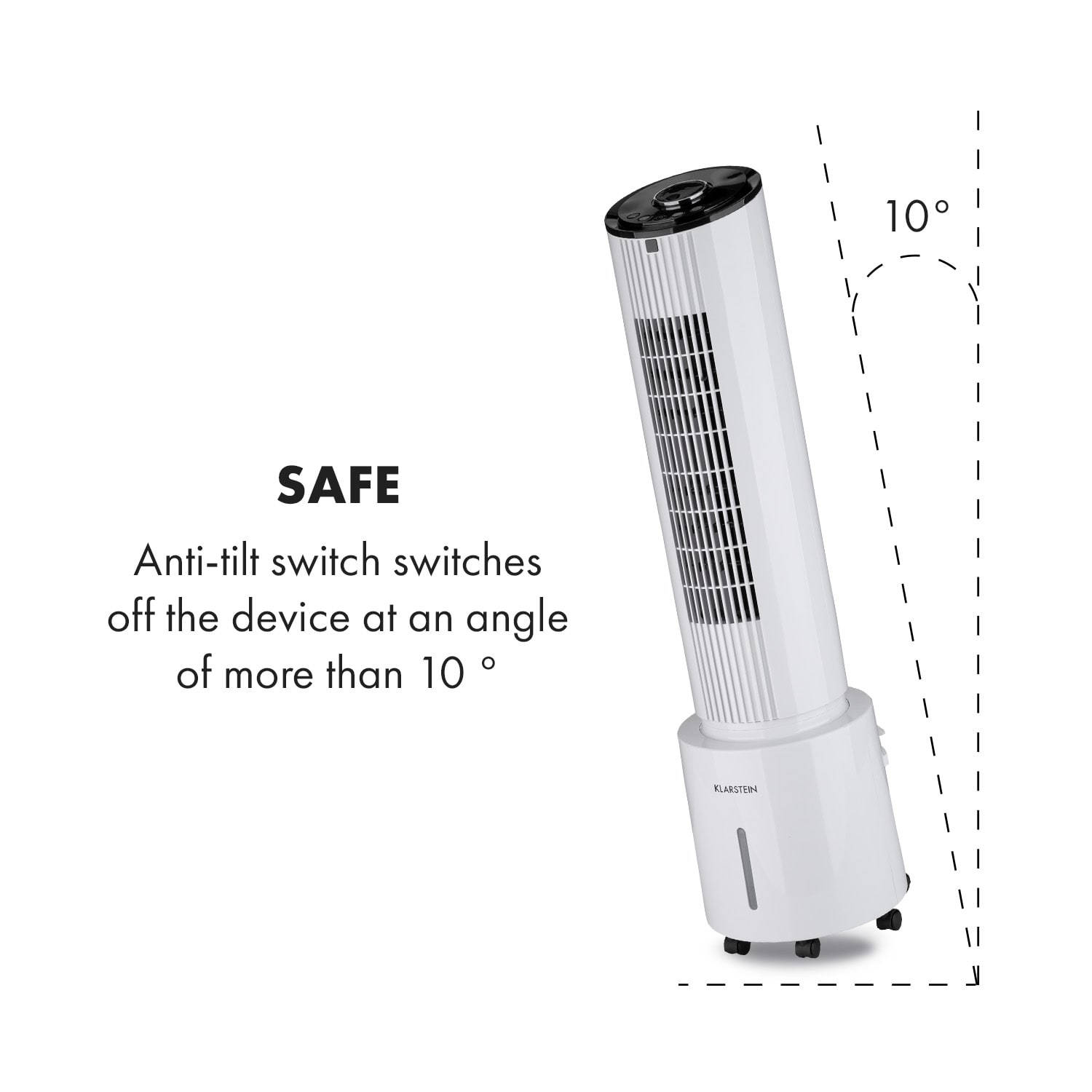 Klarstein Waterfall, ochladzovač vzduchu, 45 W, 4 l, 2 x chladiaci box, mobilný – Obrázok 3