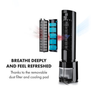 Klarstein Waterfall, ochladzovač vzduchu, 45 W, 4 l, 2 x chladiaci box, mobilný