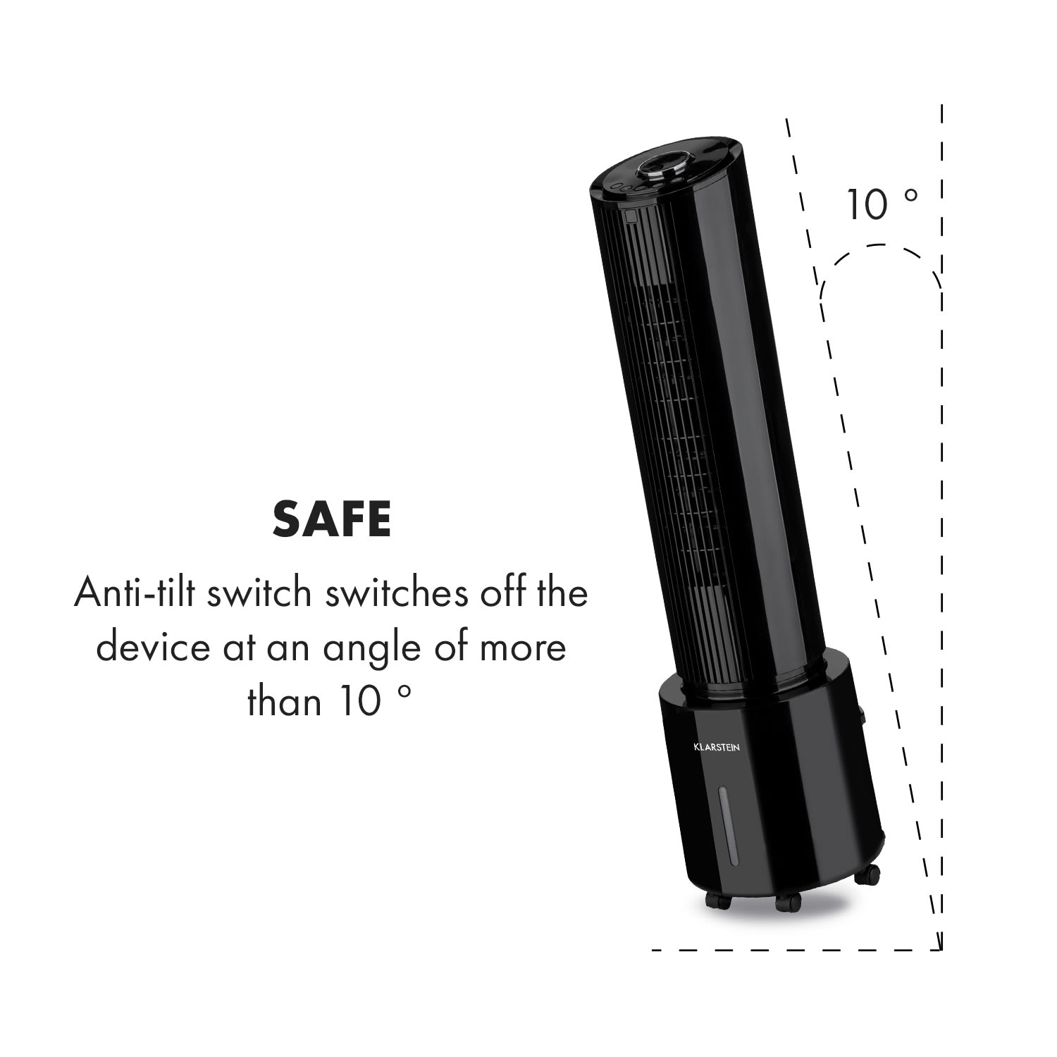 Klarstein Waterfall, ochladzovač vzduchu, 45 W, 4 l, 2 x chladiaci box, mobilný – Obrázok 3