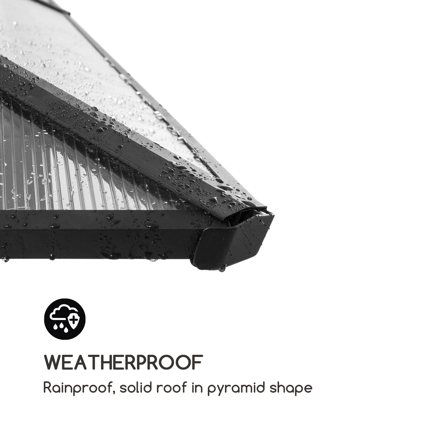 Blumfeldt Pantheon Solid Sky Ambient Solar, altánok, sivá strecha, 3 x 3 m, polykarbonát, hliník – Obrázok 2