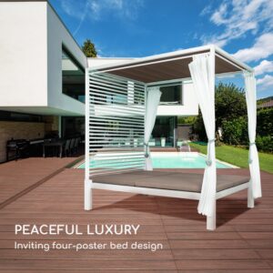 Blumfeldt Eremitage Double Lux, lehátko, 4 polohy, pre 2 osoby, 6 cm čalúnenie