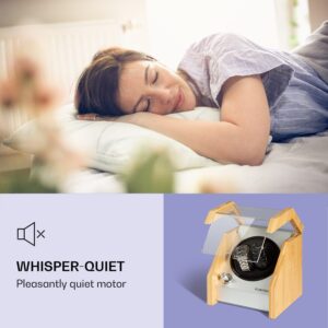 Klarstein Garonne 2, naťahovač hodiniek, 1 otočný tanier, 2 hodinky, 3 rýchlosti, 4 režimy, bambus