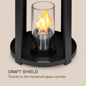 Blumfeldt Fiamme Cilindro, etanolové lampáše, súprava 2 kusov, horák z nehrdzavejúcej ocele, 0,3 litra, doba horenia 4 hodiny