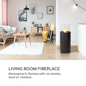 Blumfeldt Fiamme Tamburo, etanolový krb, horák z nehrdzavejúcej ocele, 0,8 litra, doba horenia 4-5 hod.