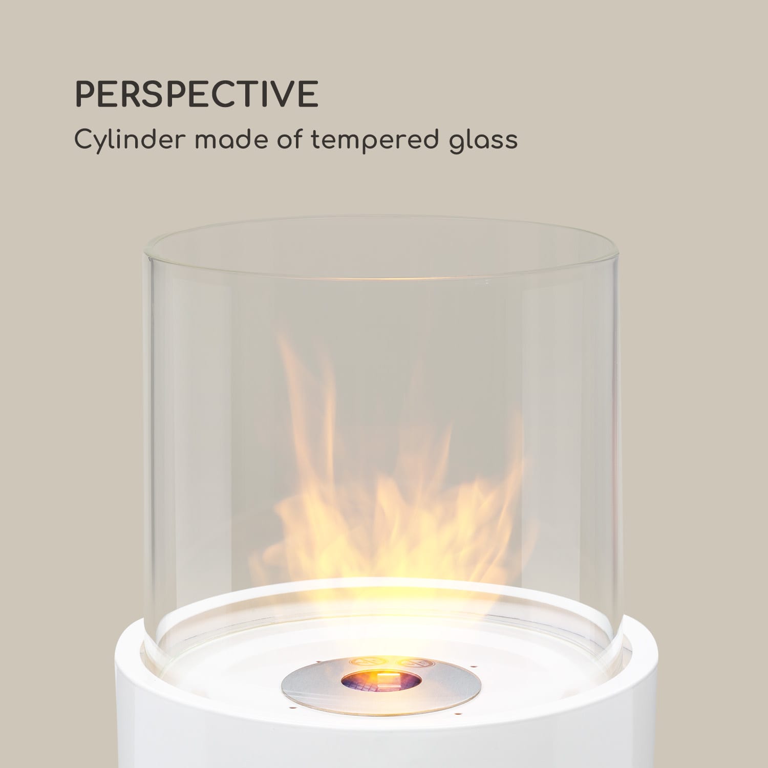 Blumfeldt Fiamme Tamburo, etanolový krb, horák z nehrdzavejúcej ocele, 0,8 litra, doba horenia 4-5 hod. – Obrázok 2