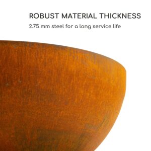 Blumfeldt Savage 2.0, okrúhle ohnisko s grilom, Ø 60 cm, stabilný podstavec, priestor na drevo