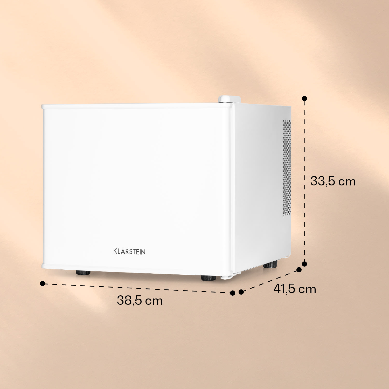 Klarstein Geheimversteck, mini chladnička, 17 l, 2 úrovne, 26dB, termoelektrická – Obrázok 3
