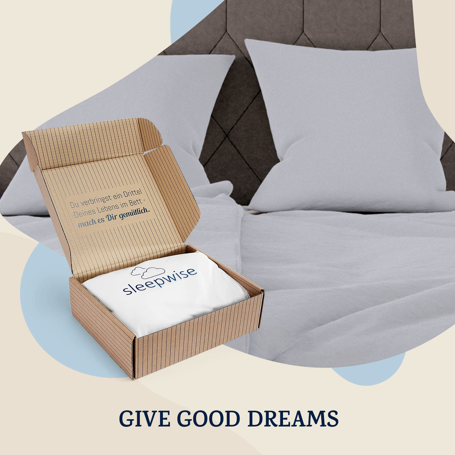 Sleepwise Traumwolle Biber, posteľná bielizeň, 135x200 cm – Obrázok 2