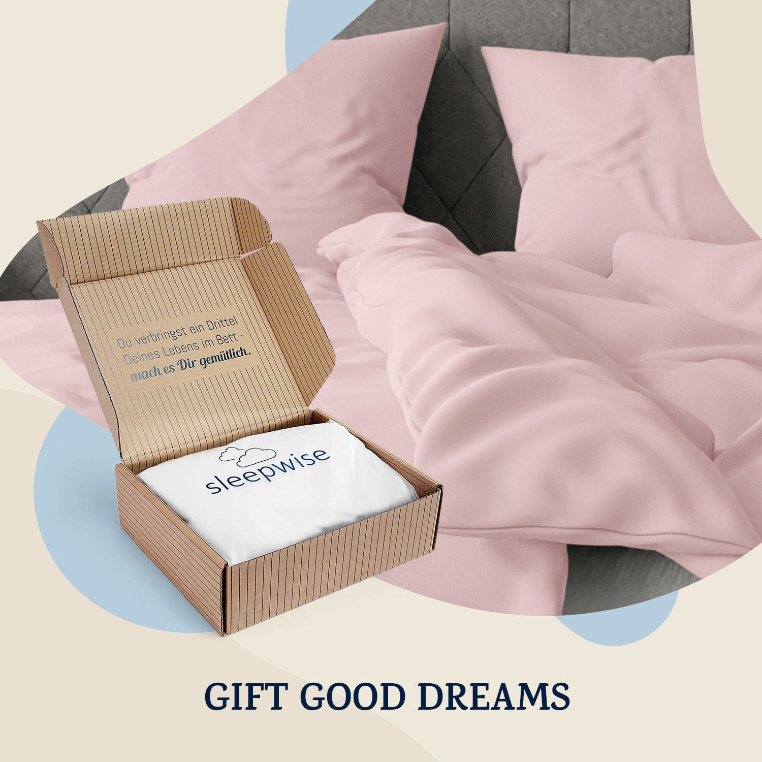 Sleepwise Traumwolle Biber, posteľná bielizeň, 200x200 cm – Obrázok 2