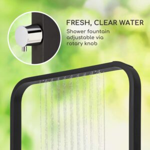 Blumfeldt Sumatra Breeze Square, záhradná sprcha, WPC, hliník, 70x55, hranatá