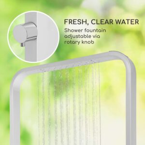 Blumfeldt Sumatra Breeze Square, záhradná sprcha, WPC, hliník, 70x55, hranatá