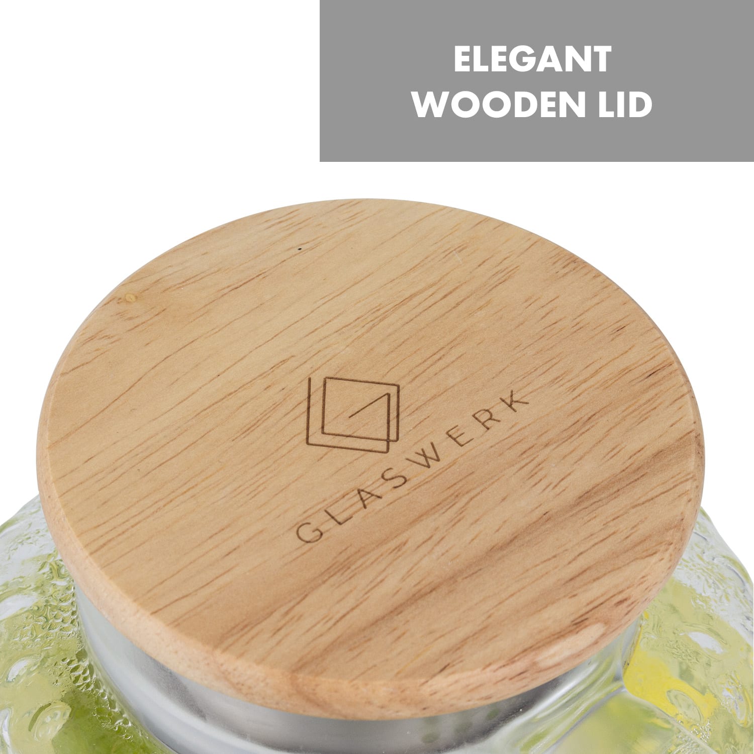 Klarstein Livenza, džbán na vodu, 1,5 l, borosilikátové sklo, sitko z nehrdzavejúcej ocele, vrchnák z dubového dreva – Obrázok 3