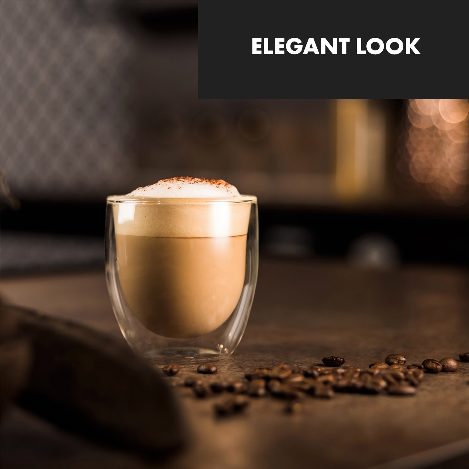 Klarstein Glaswerk Altino, termopoháre s dvojitým sklom, 250 ml, ručne vyrobené, borosilikátové sklo