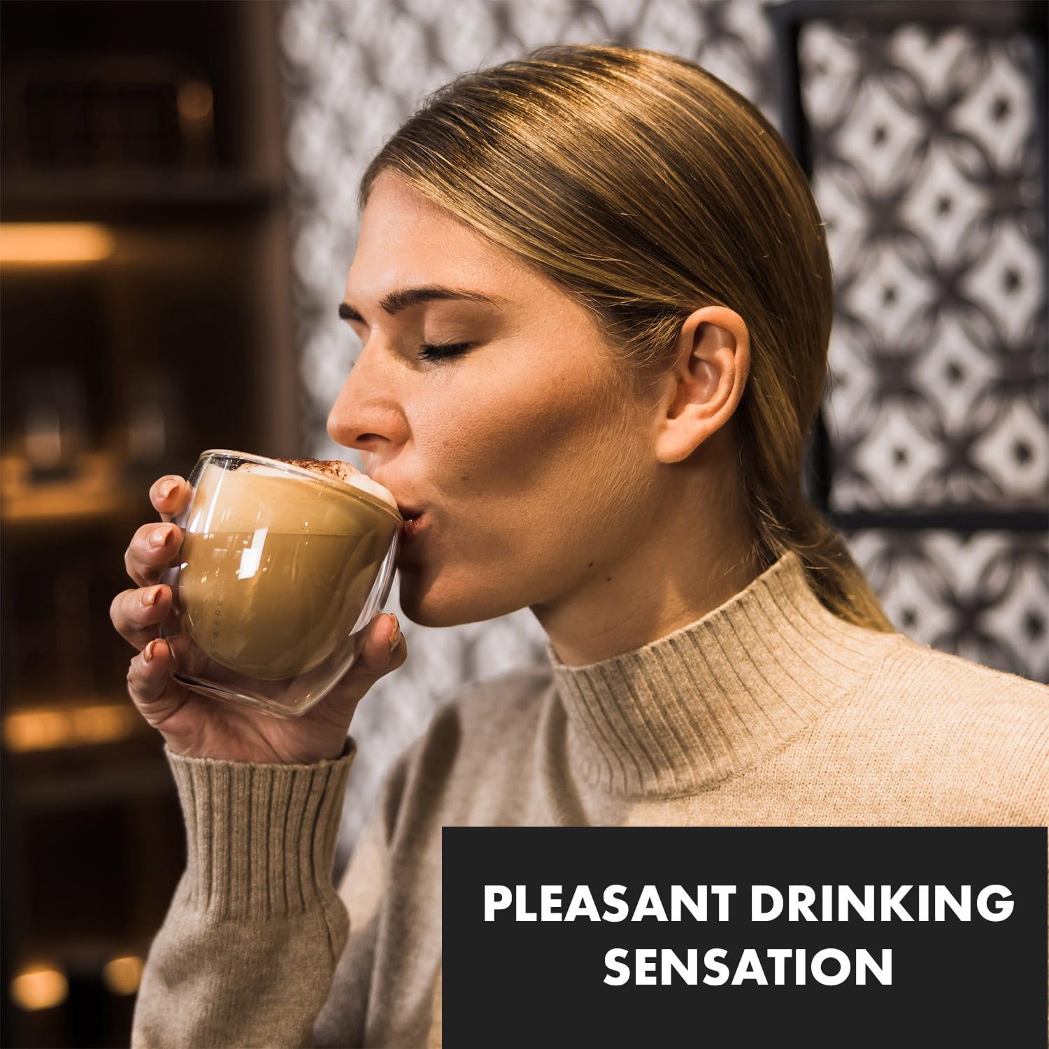 Klarstein Glaswerk Altino, termopoháre s dvojitým sklom, 250 ml, ručne vyrobené, borosilikátové sklo – Obrázok 2