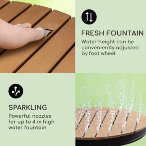 Blumfeldt Sumatra Breeze Round, záhradná sprcha, WPC, hliník, Ø70, 4cm, okrúhla