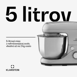 Klarstein Bella Pico 2G, kuchynský robot, 1300 W, 1,7 PS, 6 stupňov, 5 l