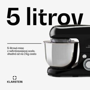 Klarstein Bella Pico 2G, kuchynský robot, 1300 W, 1,7 PS, 6 stupňov, 5 l