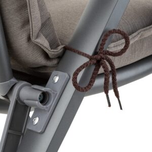 Blumfeldt Coburg, čalúnenie, čalúnenie na kreslo, vysoké operadlo, záhradná stolička, polyester, 53x117x9cm, 4 x podložka