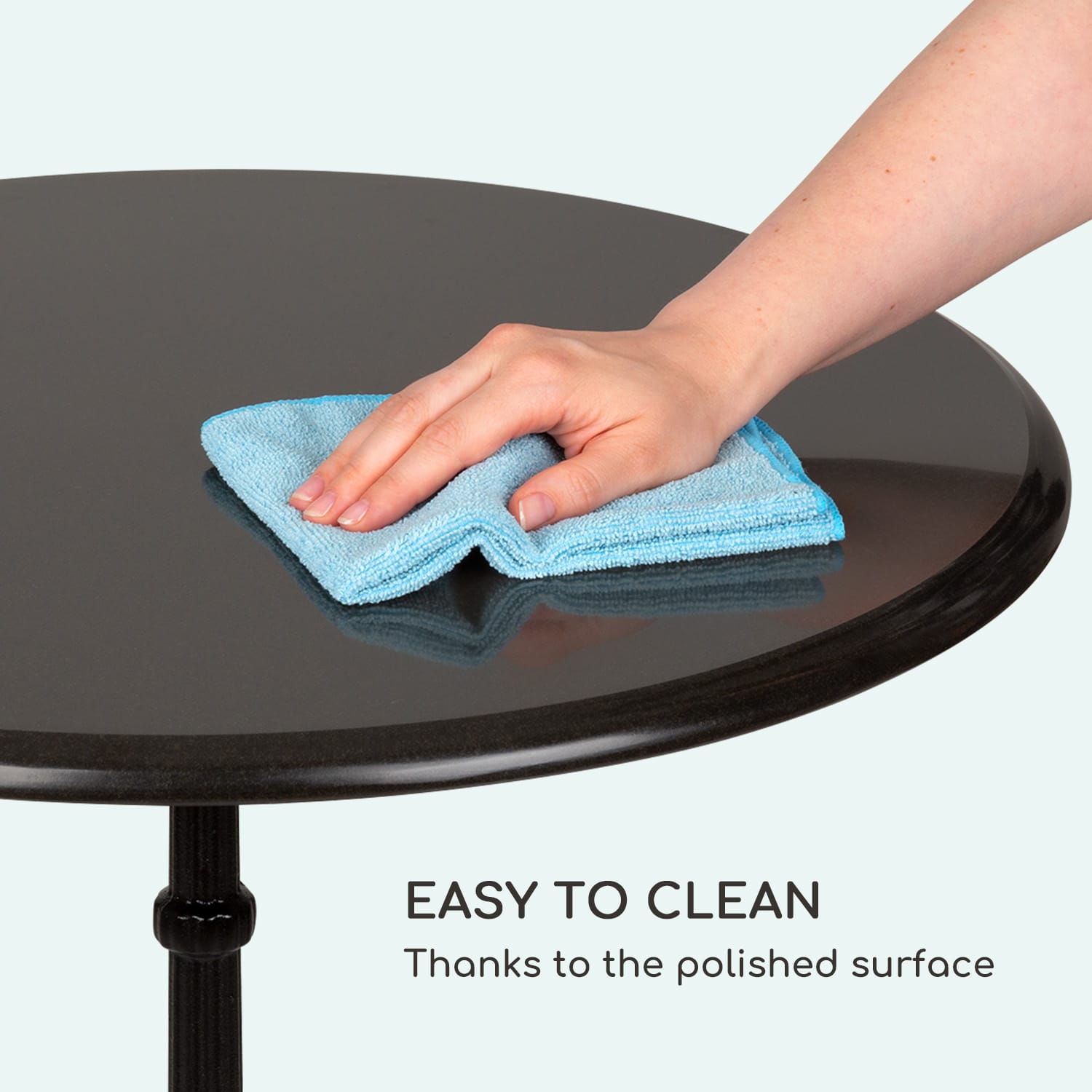 Blumfeldt Patras, bistro stôl, mramorová doska, Ø60cm, liatinový stojan