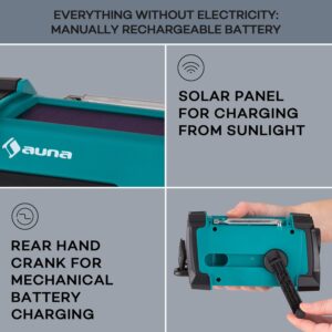 Auna Patagonia DAB+ Outdoorové rádio DAB / DAB+ / FM Nabíjanie kľukou USB SOS Alarm Vodotesné