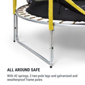 KLARFIT Jumpstarter, trampolína, 2,5 m Ø, sieť 120 kg max., 195 cm Ø skákacia plocha