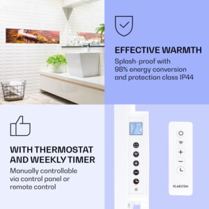 Klarstein Wonderwall Air Art Smart, infračervený ohrievač, 120 x 30 cm, 350 W, vlak