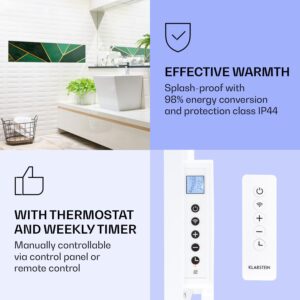 Klarstein Wonderwall Air Art Smart, infračervený ohrievač, 120 x 30 cm, 350 W, zelená čiara