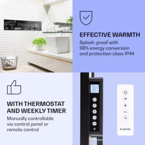 Klarstein Wonderwall Air Art Smart, infračervený ohrievač, 120 x 30 cm, 350 W, most