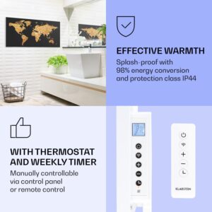 Klarstein Wonderwall Air Art Smart, infračervený ohrievač, 120 x 60 cm, 700 W, zlatá mapa