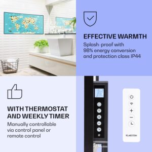 Klarstein Wonderwall Air Art Smart, infračervený ohrievač, 120 x 60 cm, 700 W, mapa so zvieratami